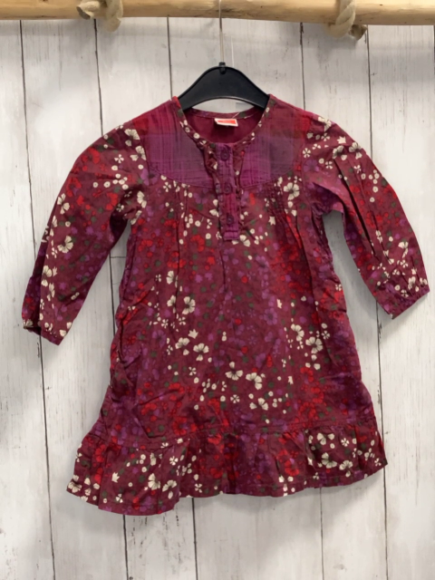 Mexx  Kleid  Gr. 92  rost bunte Blumen + kariert 