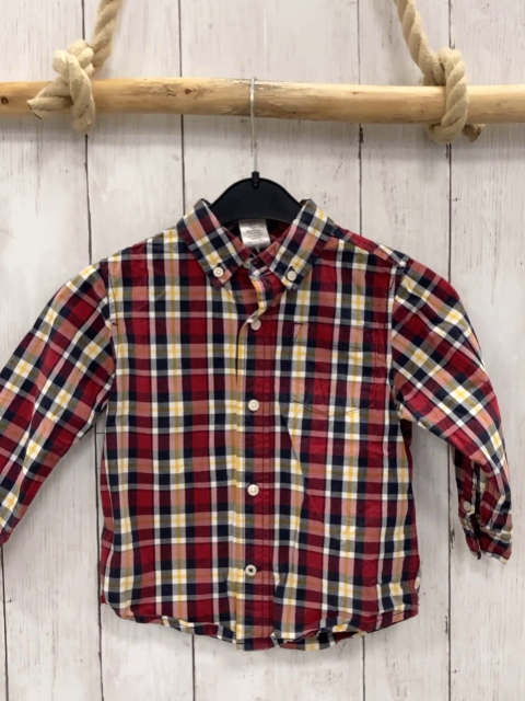 Gymboree  Hemd  Gr. 92  rot schwarz weiß gelb kariert 
