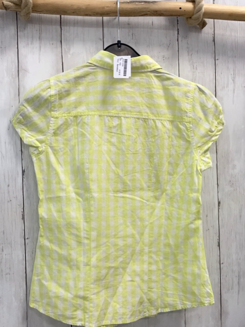 Benetton  Sommerbluse  Gr. 152  hellgrün weiß kariert 