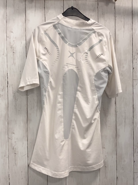 Adidas  Sportshirt Gr. M  weiß hellgrau 