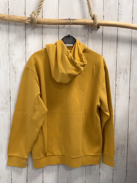 Puma Pullover Gr. M senf schwarze Schrift Kapuze