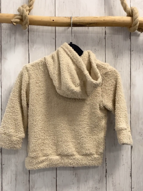   Pullover  Gr. 80  beige Teddy Kpauze Bauchstasche 