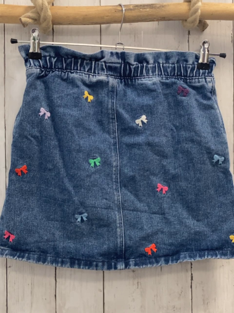 famy  Rock Gr. 146  blau Jeans Gummizugbund bunte Schleifen