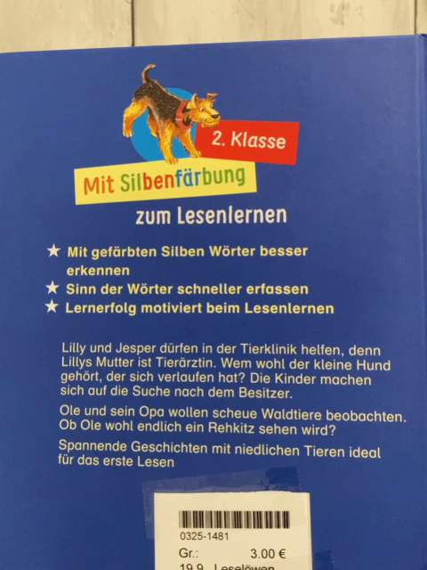 Leselöwen  Buch Tiergeschichten 