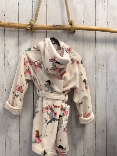 next Bademantel Gr. 122  beige Elfen