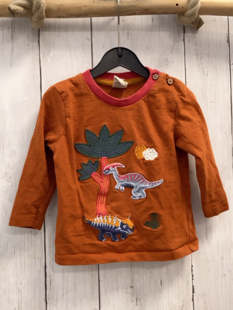 alana  Langarmshirt  Gr. 80  rost Dino Palme 