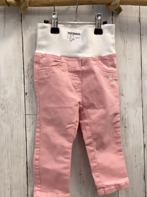 Esprit  Hose  Gr. 80  rosa weißer Bund 