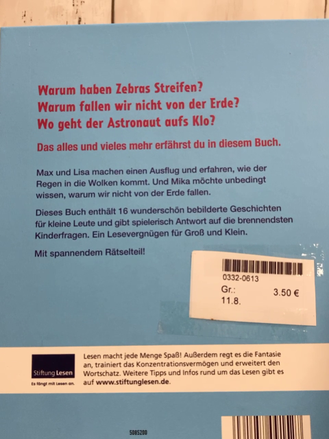   Buch Warum haben Zebras Streifen?