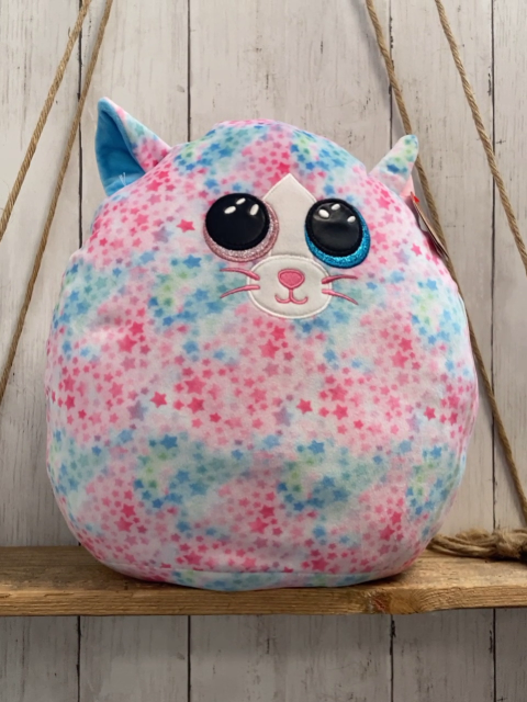 neu ty Plüschspielzeug rundes Tier pink grün blau Sterne 