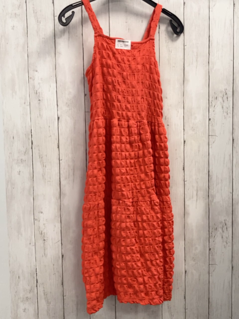 Zara  Kleid  Gr. 164  orange Struktur 