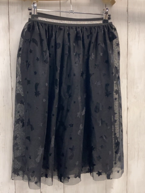 H&M  Rock Gr. 134/140  schwarz Herzen Sterne 