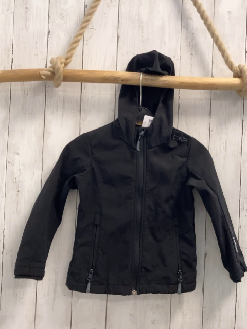CMP Softshelljacke  Gr. 104  schwarz Kapuze 