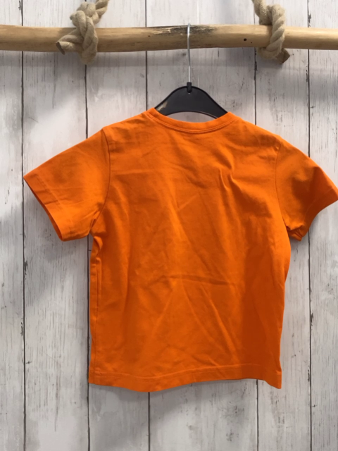 Decathlon  T-Shirt Gr. 98  orange Zelt kleine Bilder 