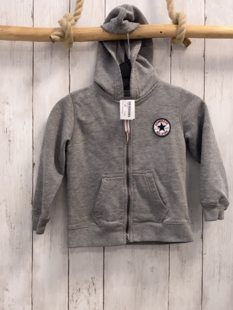 Converse  Sweatjacke  Gr. 98  grau Kapuze 