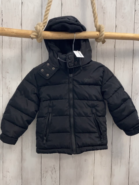 DKNY  Winterjacke  Gr. 98  schwarz Kapuze 