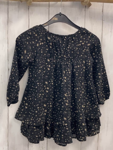 TroiZenfrants Kleid  Gr. 98  schwarz beige Sterne 
