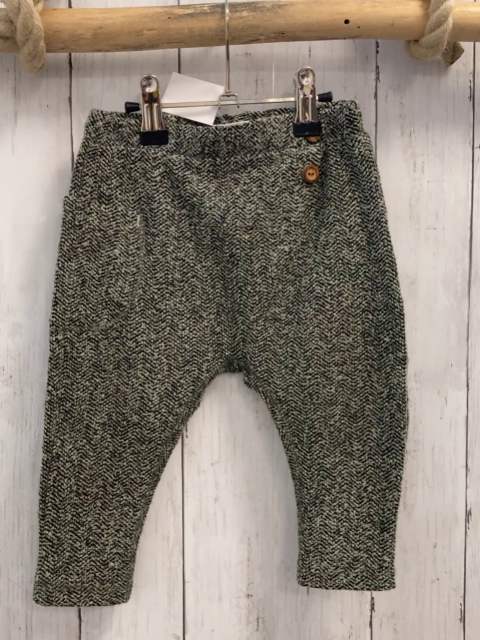 Zara  Jogginghose  Gr. 86  mint grau schwarz meliert 