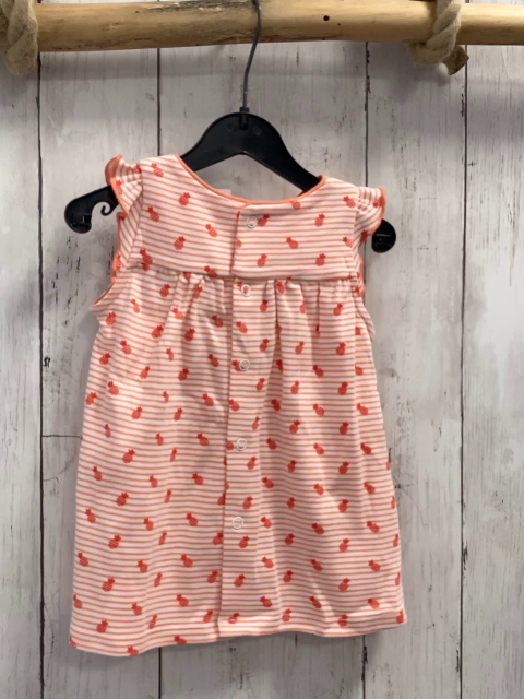 neu Obaibi Kleid  Gr. 62  orange weiße Streifen rote Ananas 