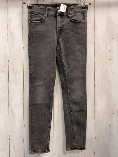 H&M  Hose  Gr. 146  dunkelgrau Jeans Bund verstellbar 