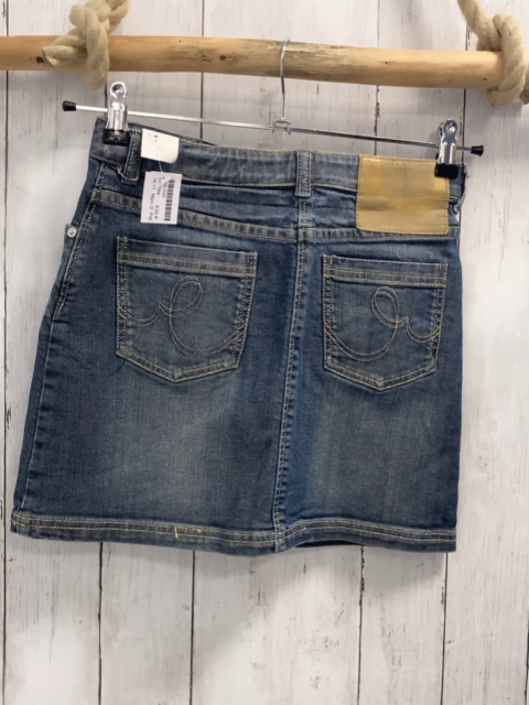 Marc O´ Polo  Rock  Gr. 164  blau Jeans gelbe Nähte Bund verstellbar 