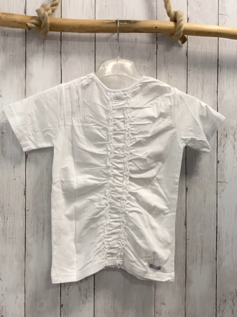 Marbel  T-Shirt  Gr. 152  weiß Rippen 