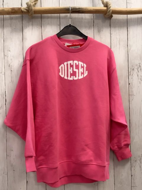 neu Diesel  Pullover  Gr. 158  pink weiße Schrift 