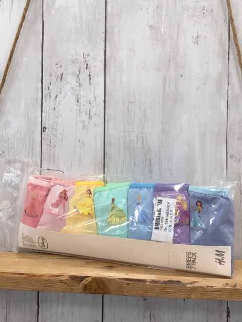 neu 7 Paar  U-Hosen  Gr. 134/140  bunt Disney Prinzessinnen