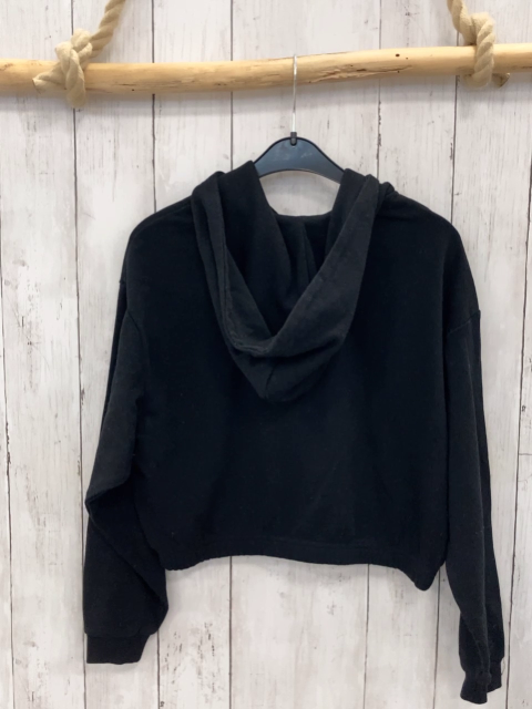 H&M  Sweatjacke  Gr. 146/152  schwarz Kapuze Schmetterlinge aus silber Steinen 