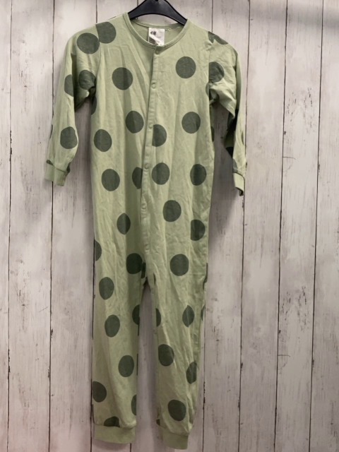 H&M  Schlafanzug  Gr. 104  mint oliv Punkte 
