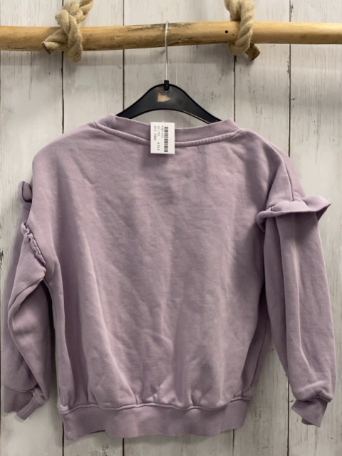 H&M Pullover  Gr. 110  lavendel Rüschen 
