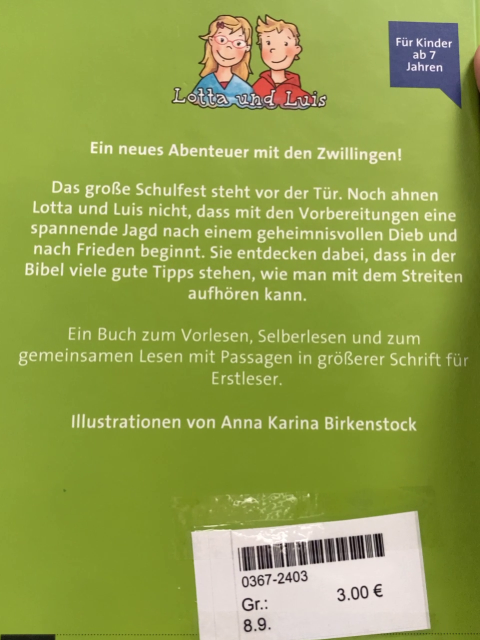   Buch Lotta und Luis und die verschwundene Jacke 