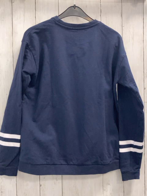   Pullover  Gr. 158  blau Harry Potter Schrift Wappen + weiße Streifen 