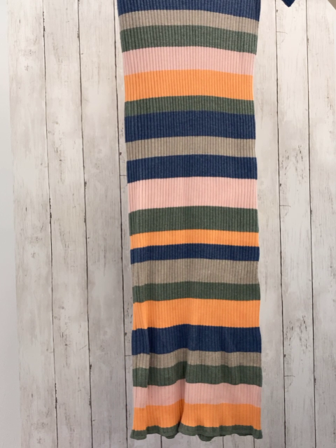 Jake´s  Kleid  Gr. S blau kiwi orange hellgrau rosa Streifen Strick 