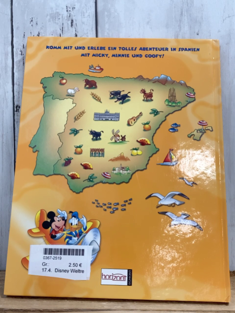 Disney Weltreise  Buch Ein Abenteuer in Spanien 