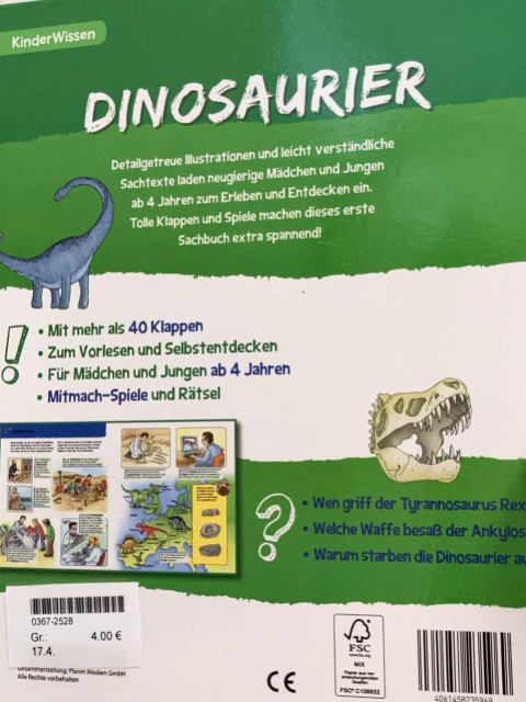   Pappbuch Dinosaurier 
