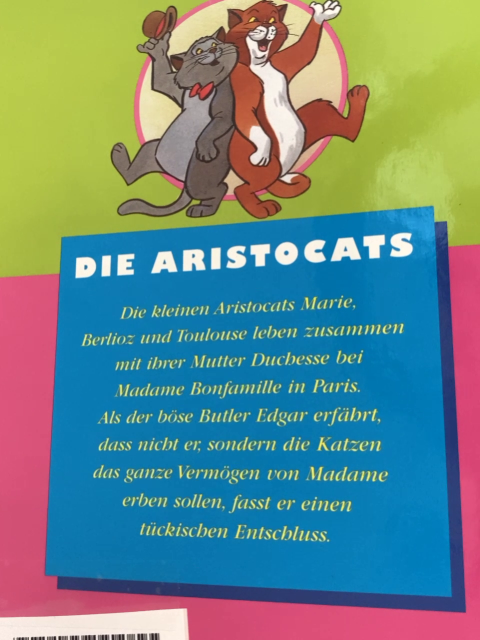 Disney präsentiert  Buch Die Aristocats 