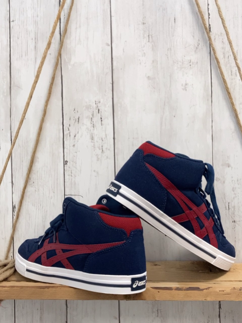 neu Asics  Leinenboots  Gr. 37,5   blau rot 