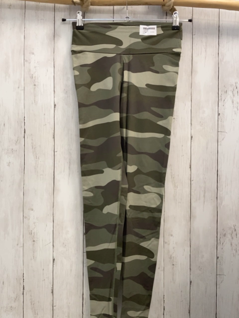   Sportleggings Gr. M  kiwi oliv grau gemustert 