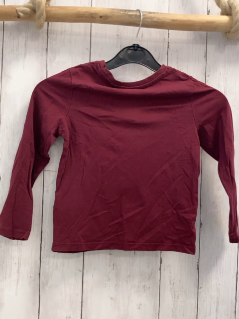   Langarmshirt  Gr. 110  weinrot Dino 