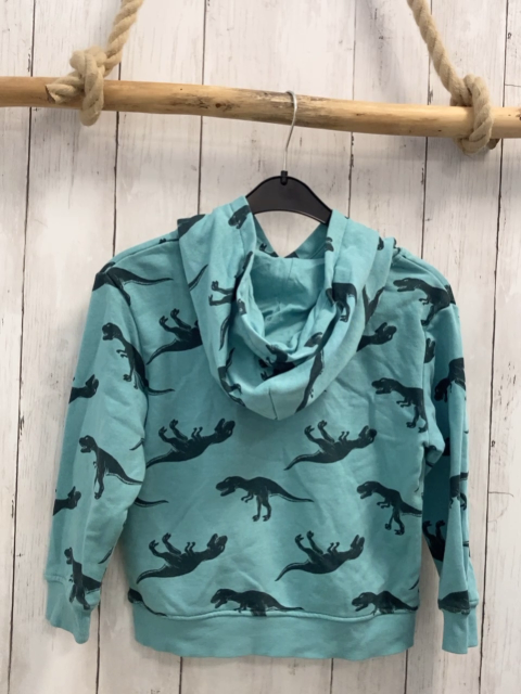H&M Pullover  Gr. 110  mint Kapuze Dinos