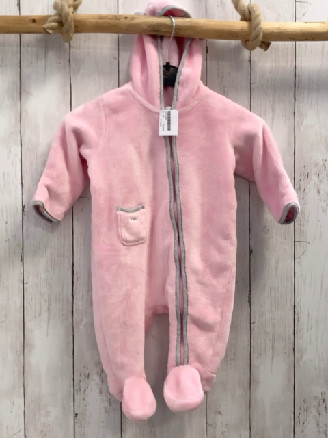 S´Oliver Plüschoverall Gr. 62  rosa grauer Bund