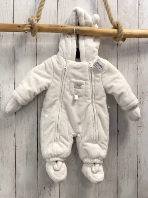 Kanz Plüschoverall Gr. 56  weiß