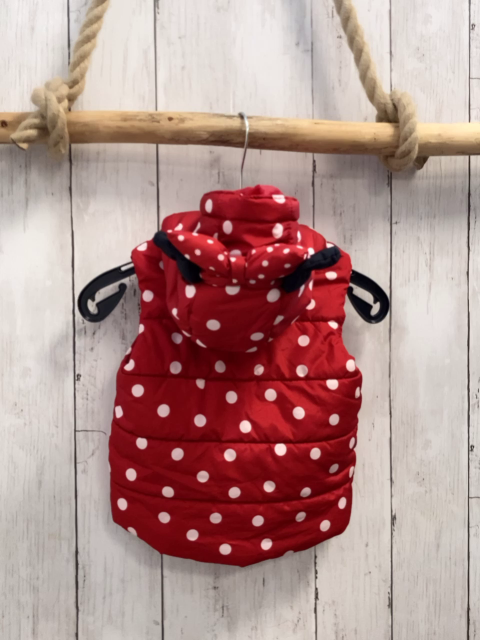 H&M Weste Gr. 68  rot weiße Punkte Minnie Mouse