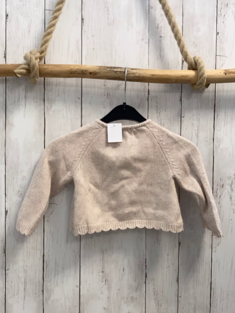 Monsoon Strickjacke Gr. 86  beige 5 % Wolle