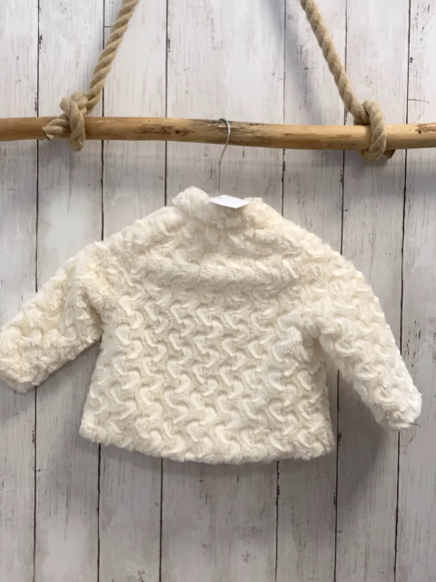 Steiff Püschjacke Gr. 80  weiß Schleife