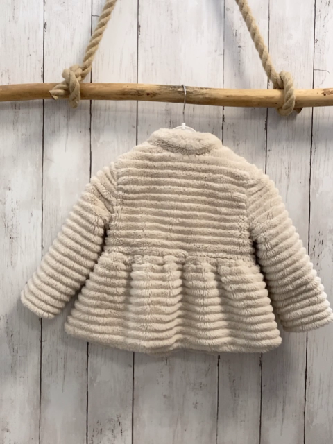 mayoral Mantel Gr. 92  beige Plüsch