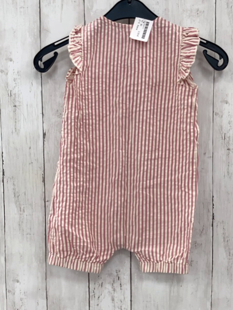 Alana  Playsuit Gr. 80  altrosa weiße Streifen 