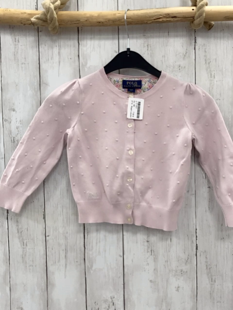 Rlaph Lauren  Strickjacke  Gr. 98  rosa Noppen 
