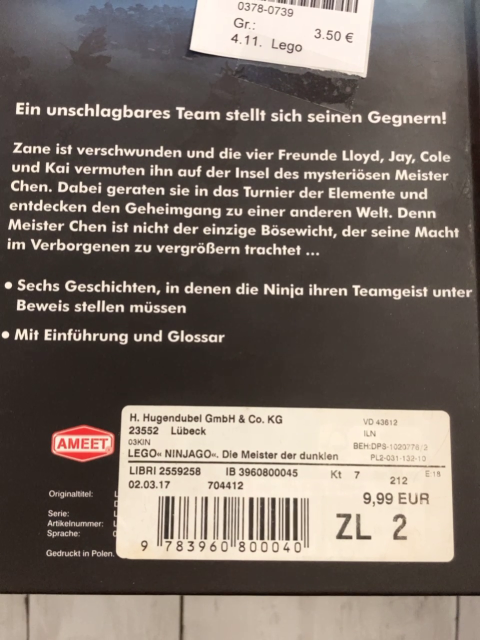 Lego Buch Ninjago Die Meister der dunklen Magie 