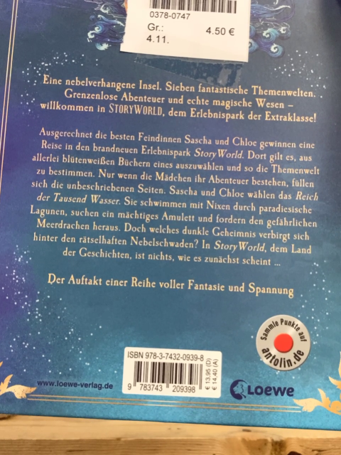   Buch Stry World Amulett der tausend Wasser